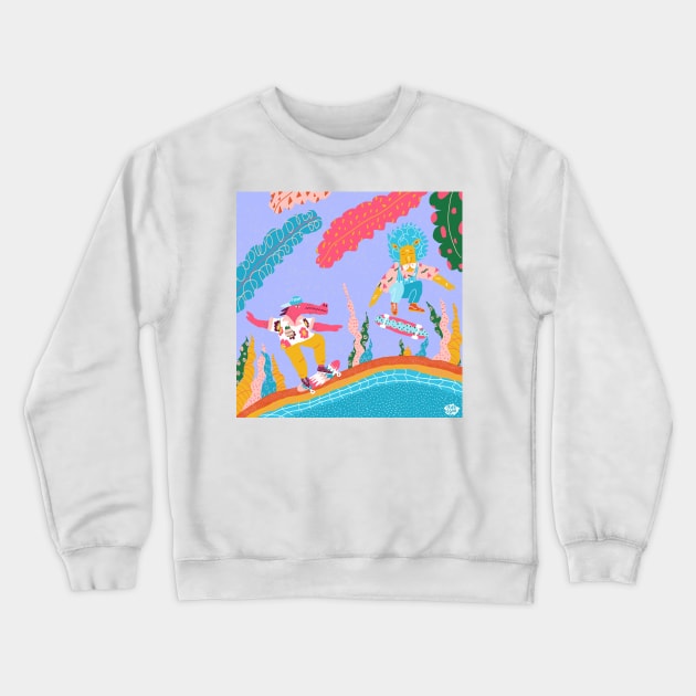 Skatepark Crewneck Sweatshirt by Iruksson